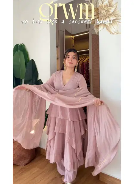 Nsr 914 Mal Chanderi Fancy Plazzo Suits Collections